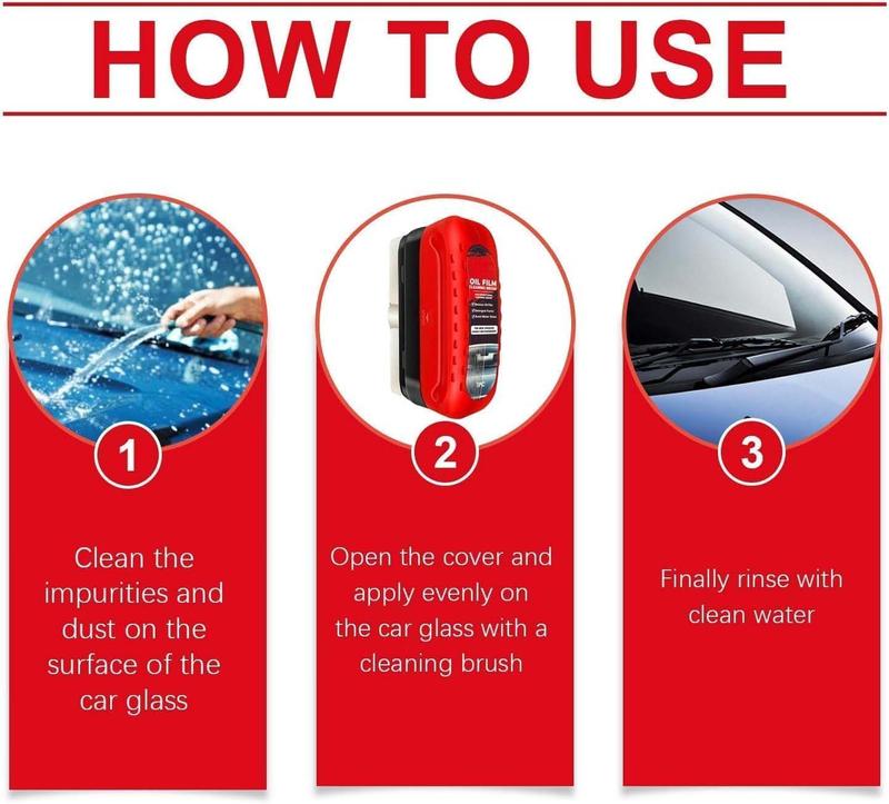 Oil Film Cleaning Brush for Car Windows Glass Cleaner with Anti-Fog Feature & Effective Oil Film Remover for Windshield & Window Cleaning Oil Film Cleaning Brush for Car Windows Glass Cleaner with Anti-Fog Feature & Effective Oil Film Remover for Windshield & Window Cleaning