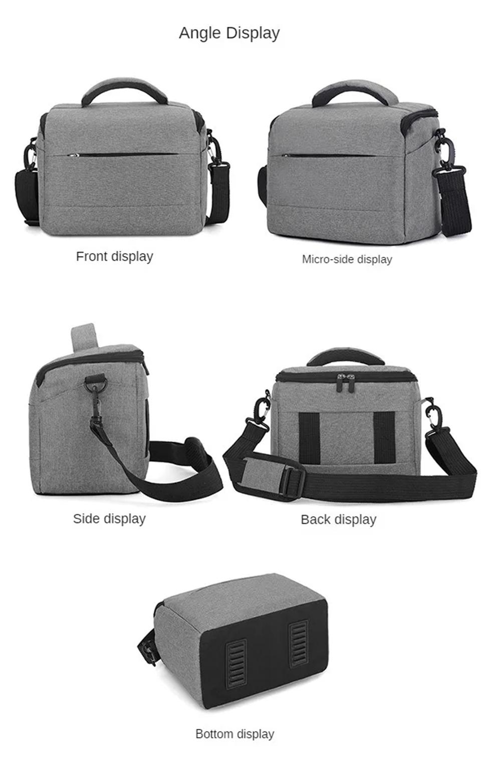 DSLR Bag Handbags Nylon Shoulder Bag Camera Case Portable Photographer for Sony Nikon Canon Panasonic Equipment Crossbody bag