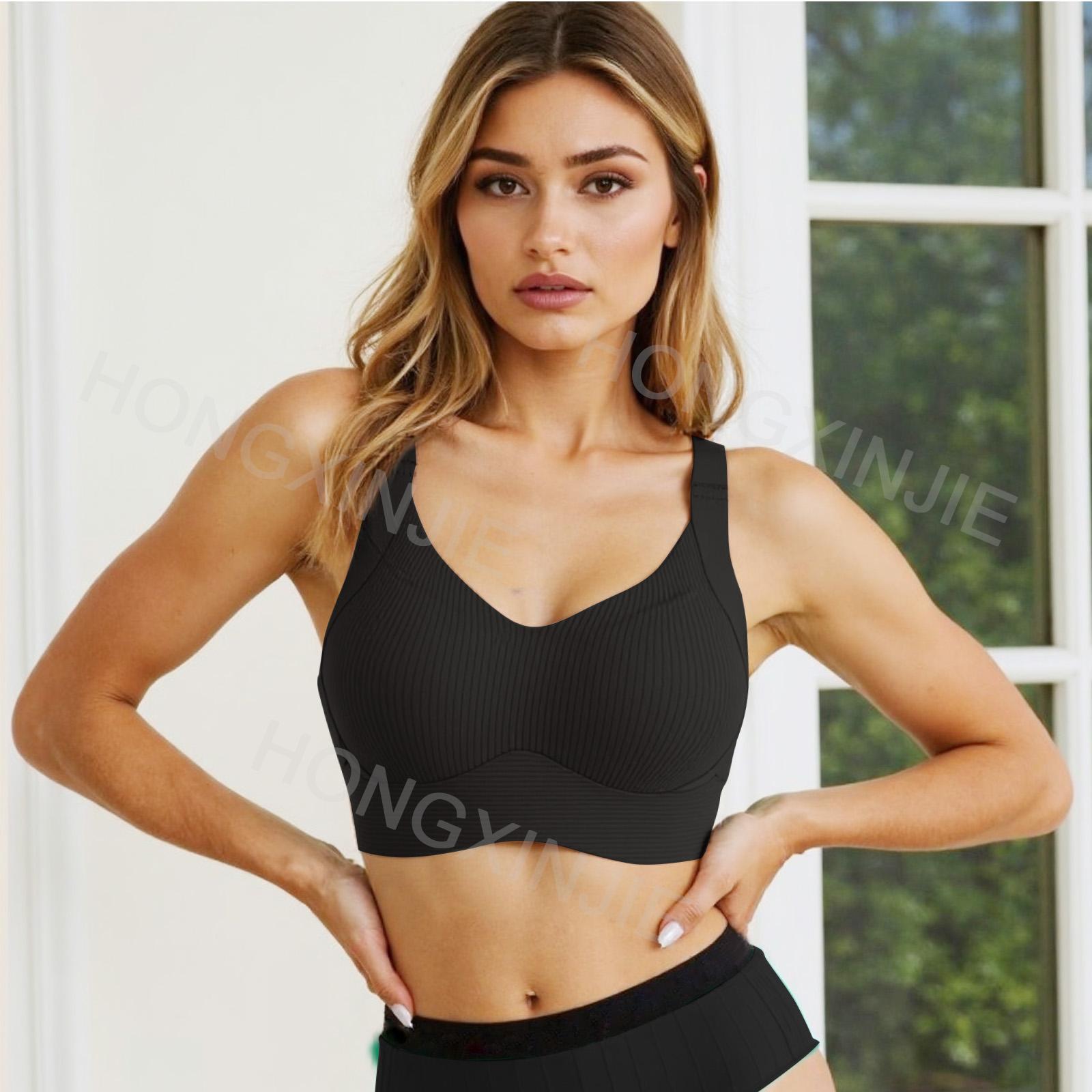 3/4/5/6piece set Women's Solid Color Wireless Bra, Comfortable Breathable Elegant Seamless Push Up Bra, Underwear for Women, Softness Underwear for All Seasons, Bras for Women