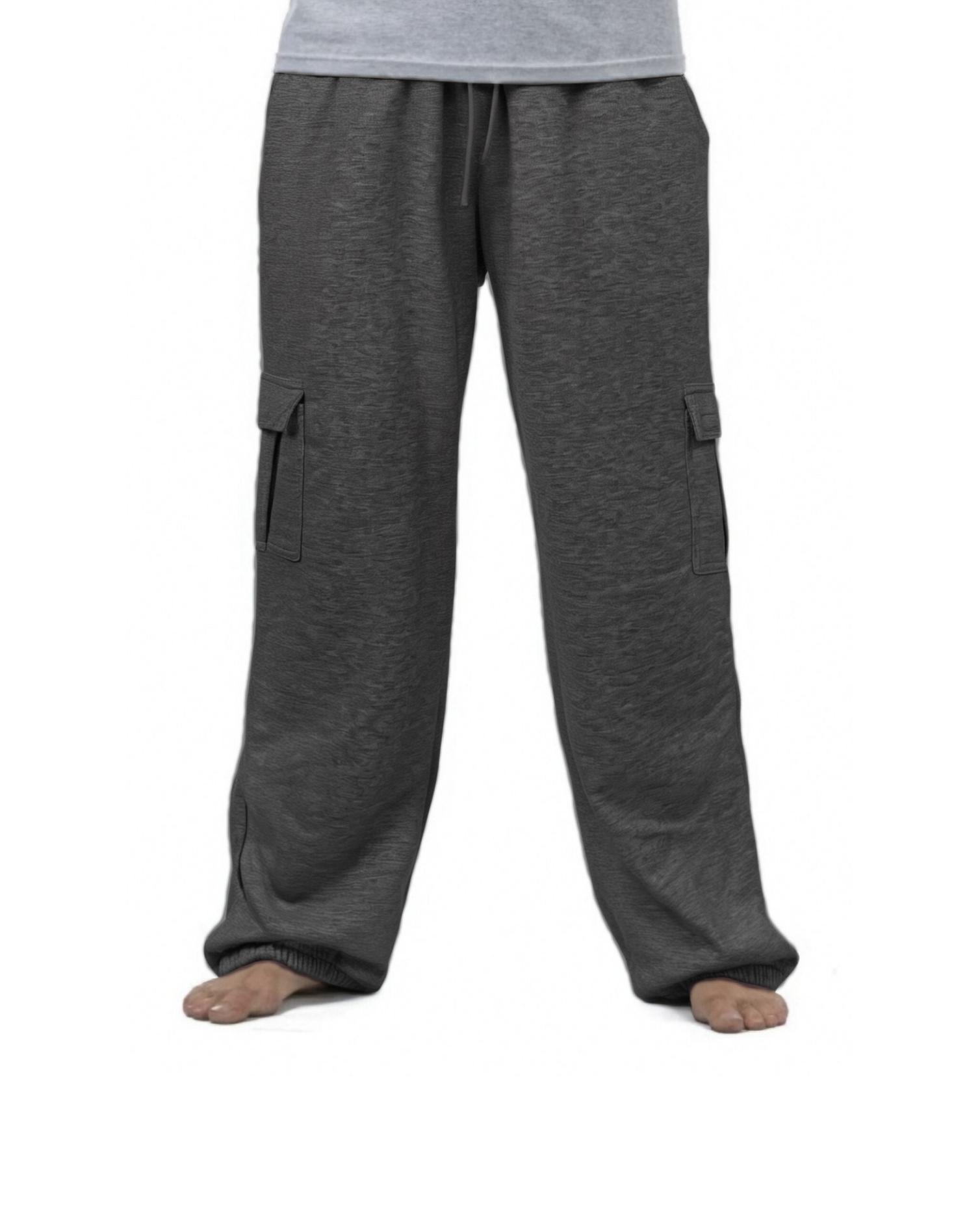 Coofandy Men's Heavyweight Cargo Pants - Multiple Pockets, Casual Loose Fit with Elastic Waistband, Hip Hop Style, Big & Tall Coofandy Men's Heavyweight Cargo Pants - Multiple Pockets, Casual Loose Fit with Elastic Waistband, Hip Hop Style, Big & Tall