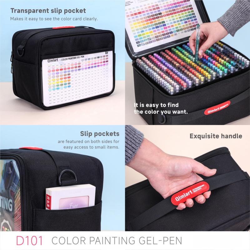 234 Colors Painting Gel Pen Set, Coloring Materials Set, Color System,252Pack Hand-Held Backpack,0.6mmNeedle Tip,Large Capacity Ink Pens,Art Supplies For Diary,Card,DIY,Coloring, Doodling
