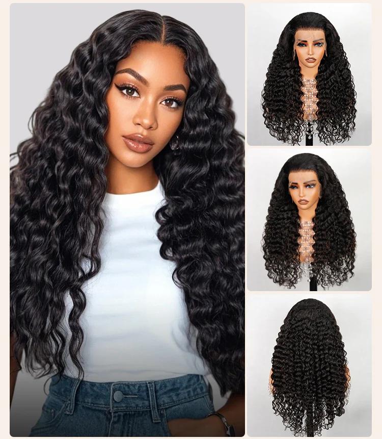 Tahikie 99J 7x6 Glueless Transparent Lace Front Wigs Human Hair Burgundy 13x6 Deep Wave Front Wigs Pre Cut Bleached Ready to Go Glueless Wig For Women FallFreshness