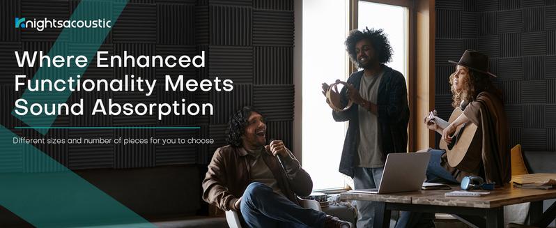 96 Pack Sound Proof Foam Panels for Walls, 1 X 12 X 12 Inches Acoustic Foam Panels, High Density Acoustic Panels Sound Absorbing, Noise Cancelling Studio Wedges Red + Black