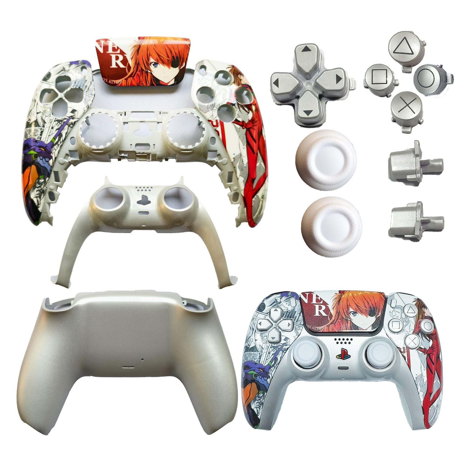 Ps5 Game Controller Replacement Shell, Repair Accessories for Ps5 Handle, Durable Protective Cover, Easy Installation Gaming Accessory, Console Controller Accessories