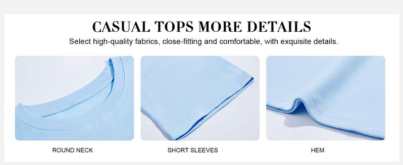 FMEYOA Womens Casual Comfy 2 Piece Outfits 3/4 Sleeve Tops and Elastic Waist Shorts Lounge Sets Loungewear