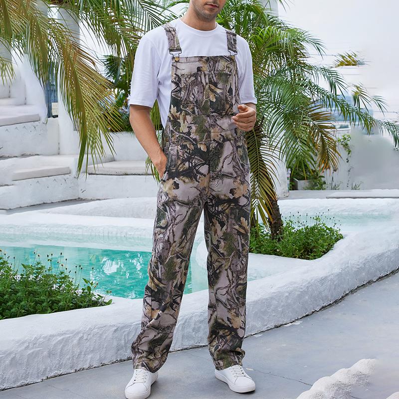 Yuanbang Men's Loose Pattern Adjustable Stretchy Overalls Fashion Camo Pattern Denim Bibs Coveralls Pockets Jumpsuit with Zipper Fall Winter Menswear Camouflage Redneck Party Outfit Yuanbang Men's Loose Pattern Adjustable Stretchy Overalls Fashion Camo Pattern Denim Bibs Coveralls Pockets Jumpsuit with Zipper Fall Winter Menswear Camouflage Redneck Party Outfit