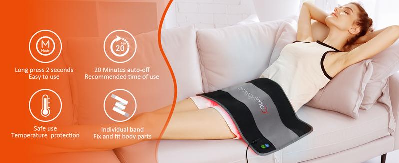 24’’ x 12’’ Large 32W In-frared Light Pad for Body with 242 660nm & 850nm LED Beads and Timer