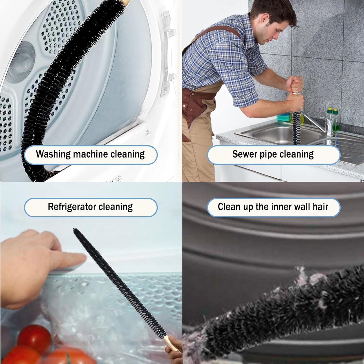 Long Flexible Drying Machine Vent Cleaner Brush, Refrigerator Condenser Coil Cleaning Tool, Air Conditioner Vent Cleaning Brush, Household Cleaning Tool