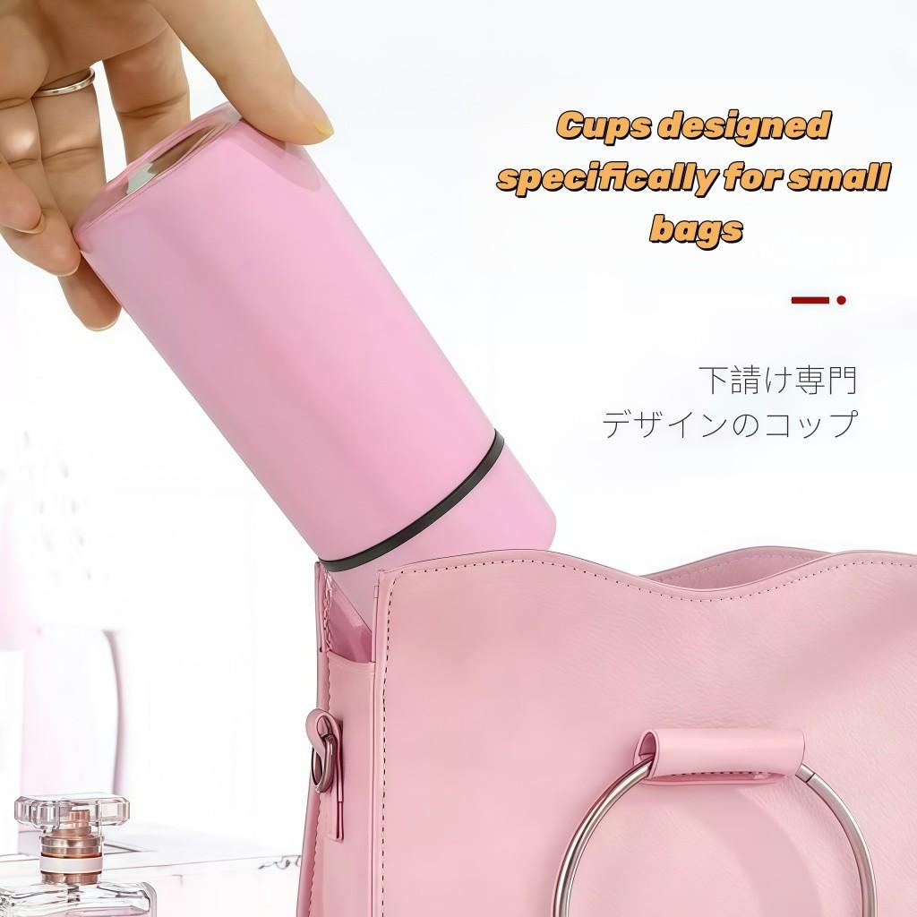 Portable Insulated Stainless Steel Cup, Keeps Drinks Hot or Cold, Perfect for Camping and Hiking, Cute Small Pocket Cup, 5.41 Oz