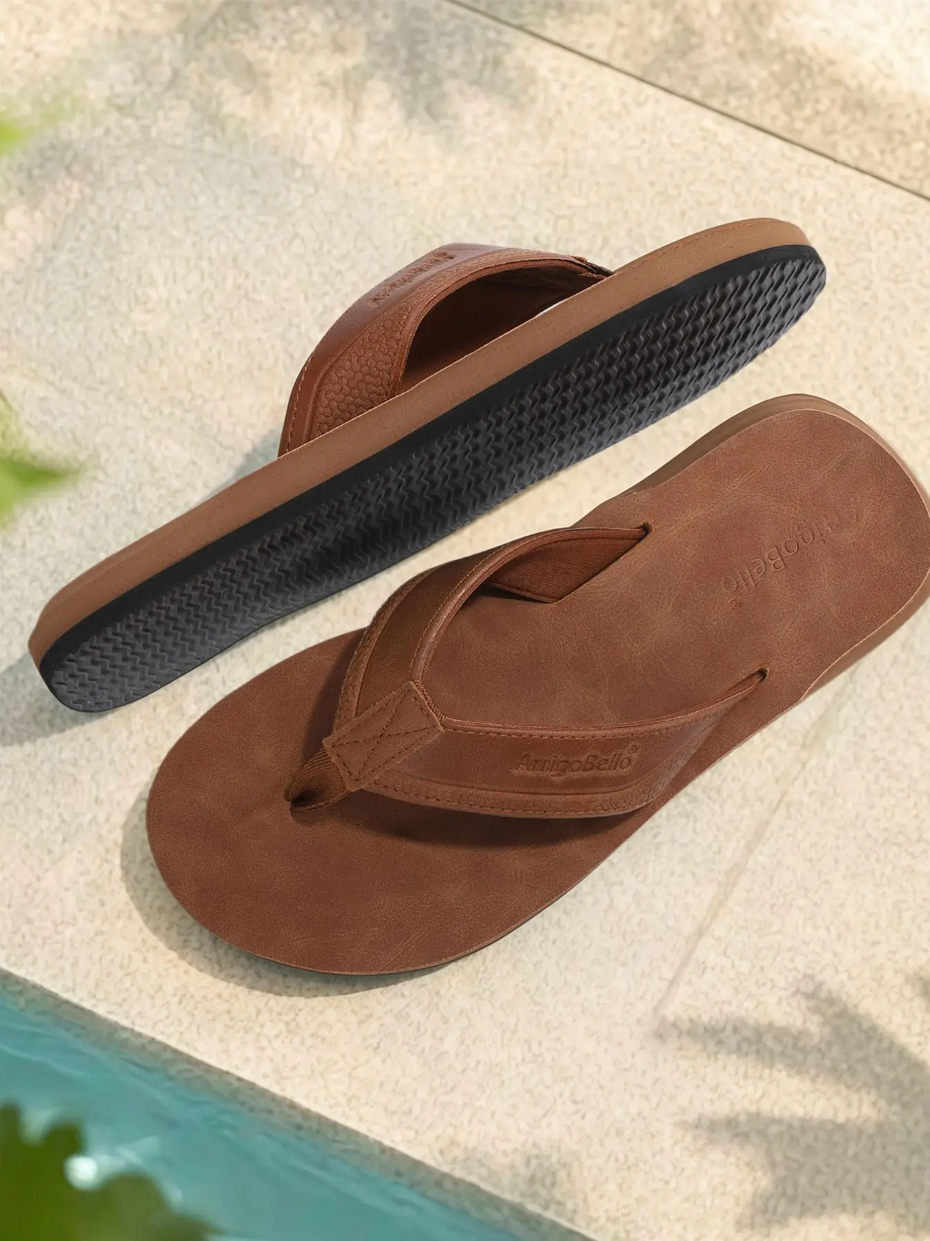 Men's Comfortable Flip-Flops, Durable Anti-Slip Design, Ideal for Home & Outdoor, Beach Sandals, Perfect Gift Choice, Casual Style