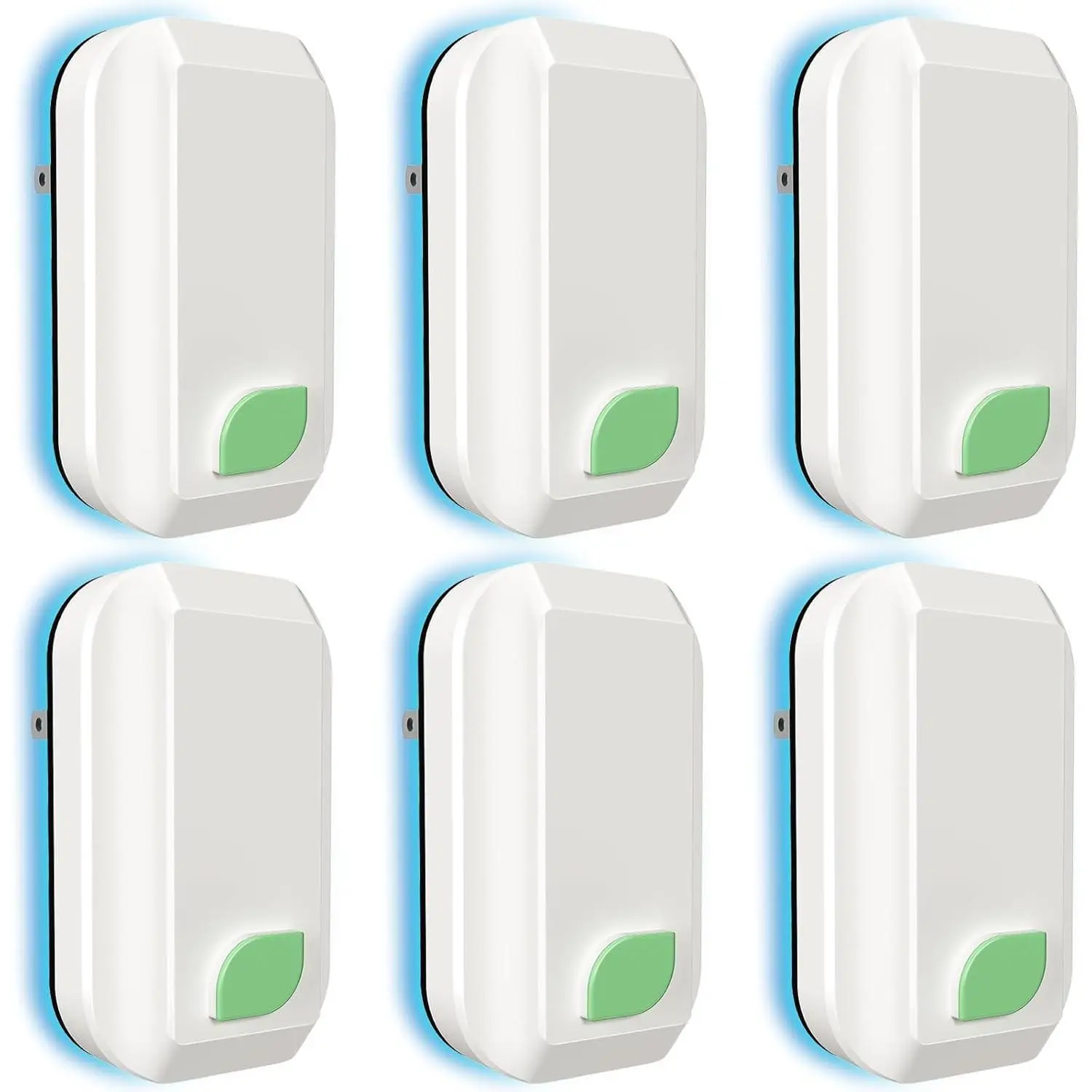 Plug In Air Ionizers-6Pack,Negative Ion Air Purifier,Portable Ionic Air Purifier for Smoke, Pets Smell Quiet Mini Air Freshener for Home, Bedroom, Office,Living Room (6)