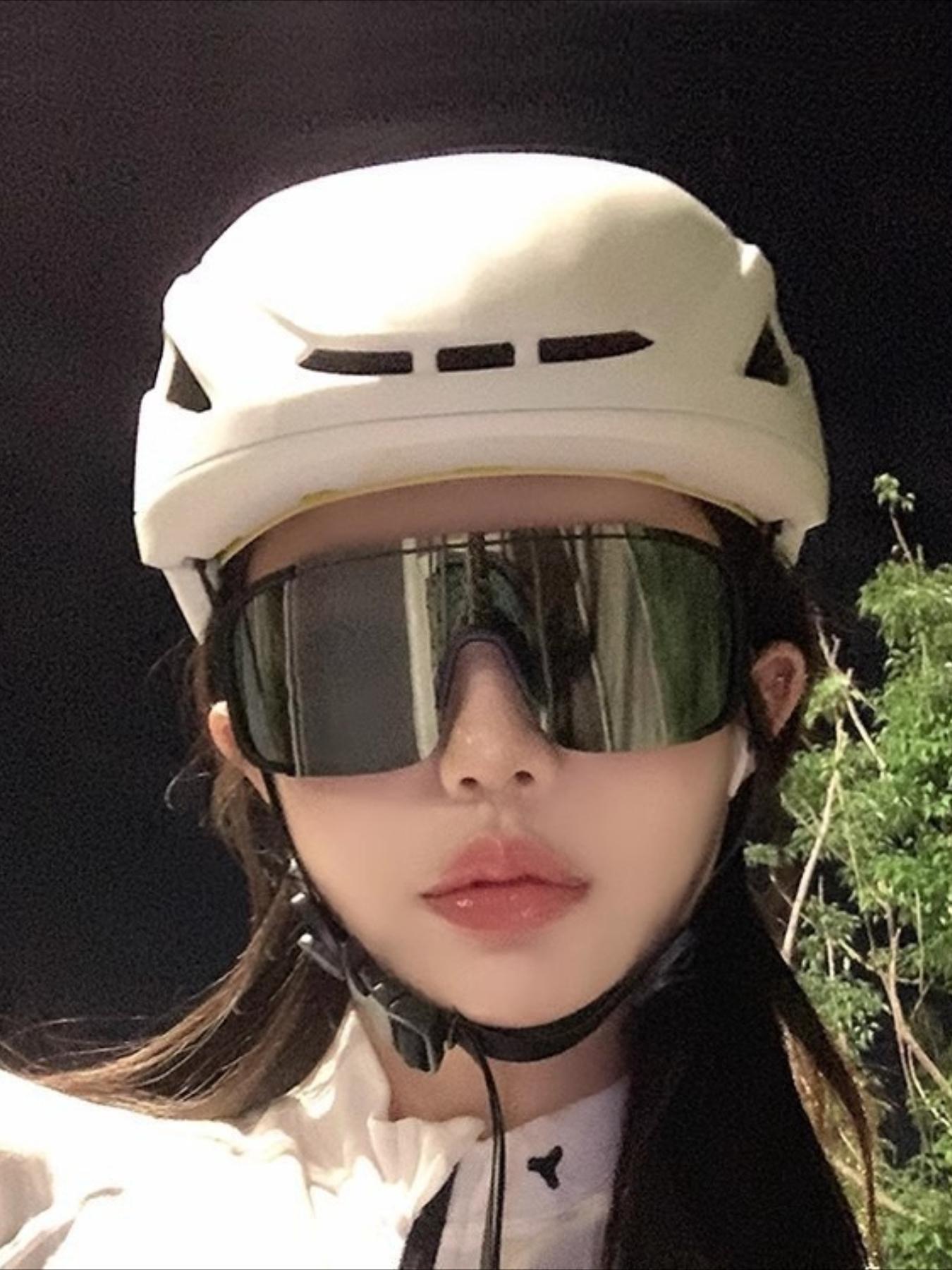 Color-changing day and night cycling glasses, oversized frame mercury sunglasses, outdoor riding, mountaineering, windproof night riding goggles