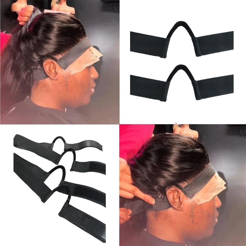 3pcs Lace Melting Bands, Elastic Bands for Wigs - Lace Melting Edge Wrap to Lay Edges, Ear-Free Elastic Wig Band for Lace Front Wigs, Zero Ear Pressure Melting Edge Band