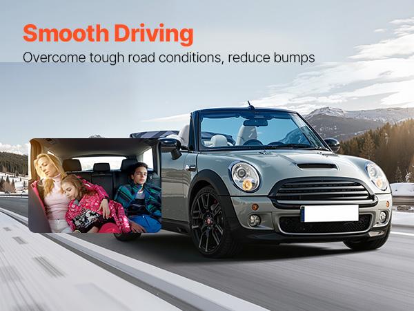 VEVOR Front Shock Absorber Strut Assembly (2Pcs, Steel Body), Front Wheels Coil Springs Strut Kit, OE 172265/172266 Replacement for 2002-2006 Mini Cooper Convertible, Stability Boost Automotive Part VEVOR Front Shock Absorber Strut Assembly (2Pcs, Steel Body), Front Wheels Coil Springs Strut Kit, OE 172265/172266 Replacement for 2002-2006 Mini Cooper Convertible, Stability Boost Automotive Part