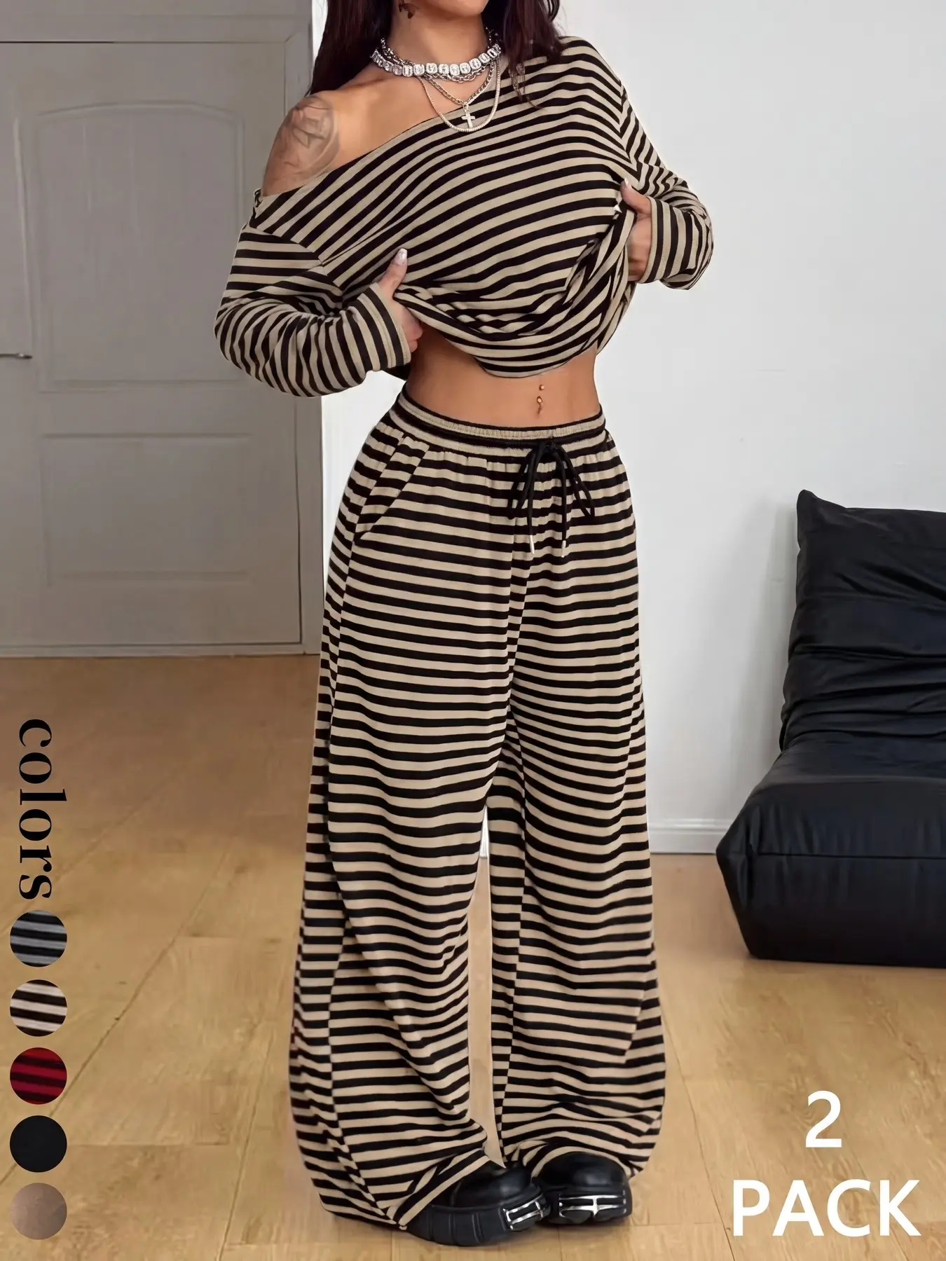 Brown and black