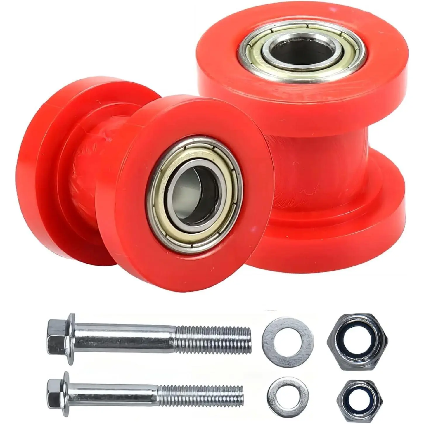 Upgrade Red 8&10mm Chain Roller Pulley Tensioner Wheel Guide for Motorcycle Mini Bike ATV 125cc 140cc 160cc XR125 SSRC RF50 KLX110 Pit Dirt Bike Parts