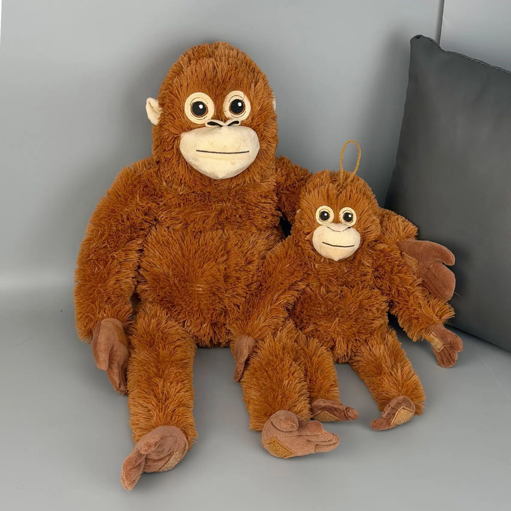 Little monkey punches long arm monkey soothes doll doll plush doll