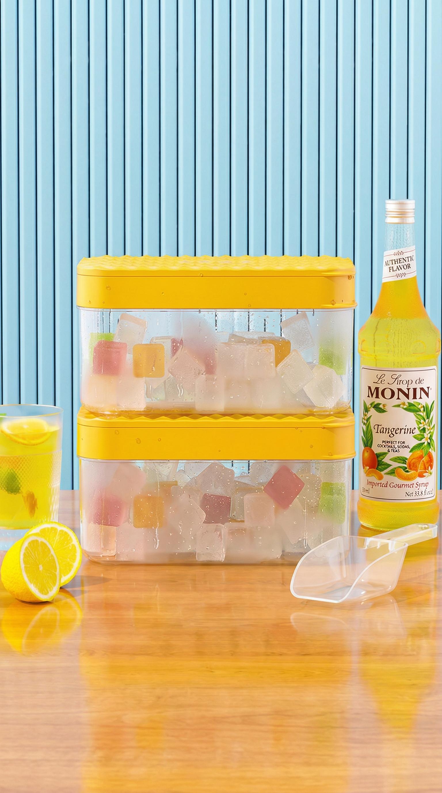 Silicone Ice Cube Tray Set with Storage Box, Food Grade Safe Material, Easy Demolding, Ideal for Home Use, Durable and Reusable