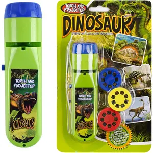 Children Projector Toys Educational Science Set Wall Ceiling Tent Torch Toddler Flashlight for Kids Gifts for Boys Girls (Dinosaur)