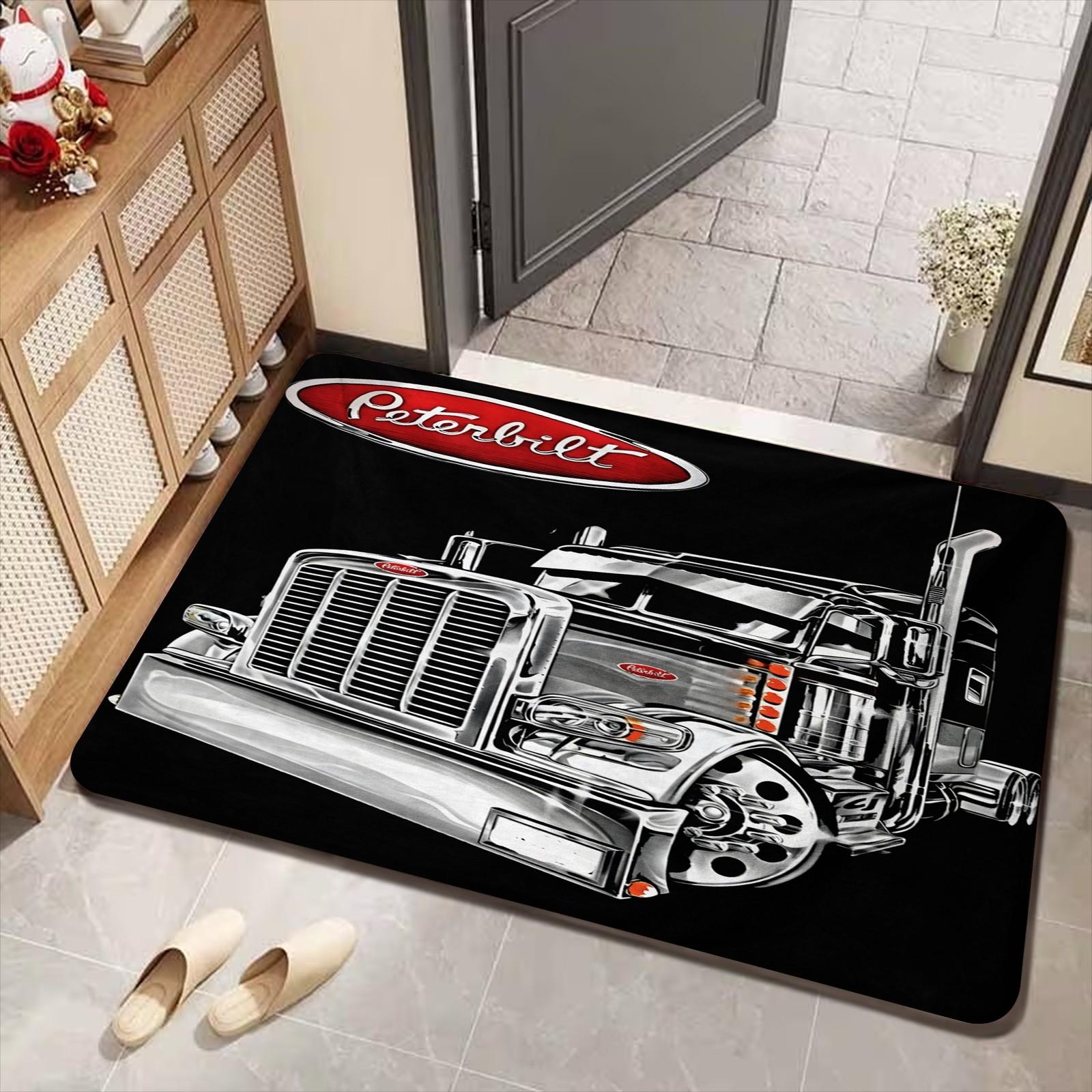Mechanical Rugs Hardcore Mechanical Peterbilt Truck Rug, Car Culture Lover Gift, Cool ...