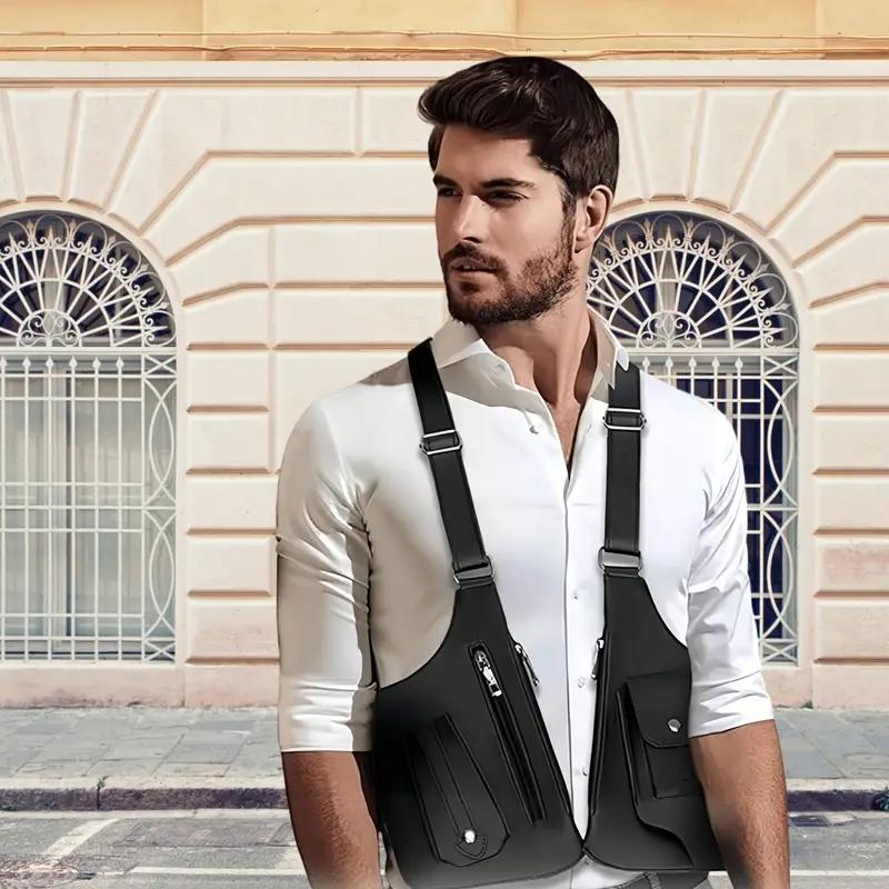 Adjustable Underarm Shoulder Bag for Men and Women-Anti-theft Hidden Storage for Cell Phones and Other Hunting and Outdoor Gear,Premium Leather.