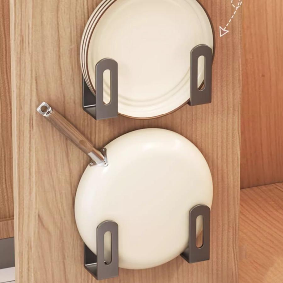 Wall-Mounted Kitchen Storage Rack, Multi-Functional Hanging Organizer, Space-Saving Design, Durable & Convenient Solution