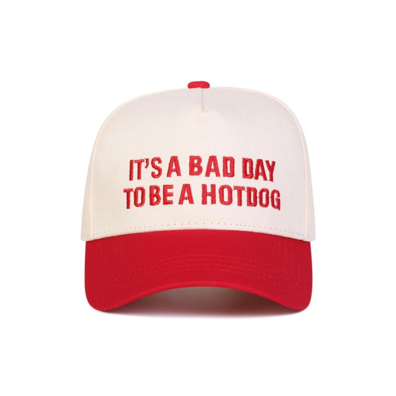 Unisex to Be a Hotdog Five-Sided Baseball Cap, Funny Quote Snapback, Adjustable Sun Protection Casual Hat for Spring & Fall, Outdoor Travel Beach Vacation, Quality Caps