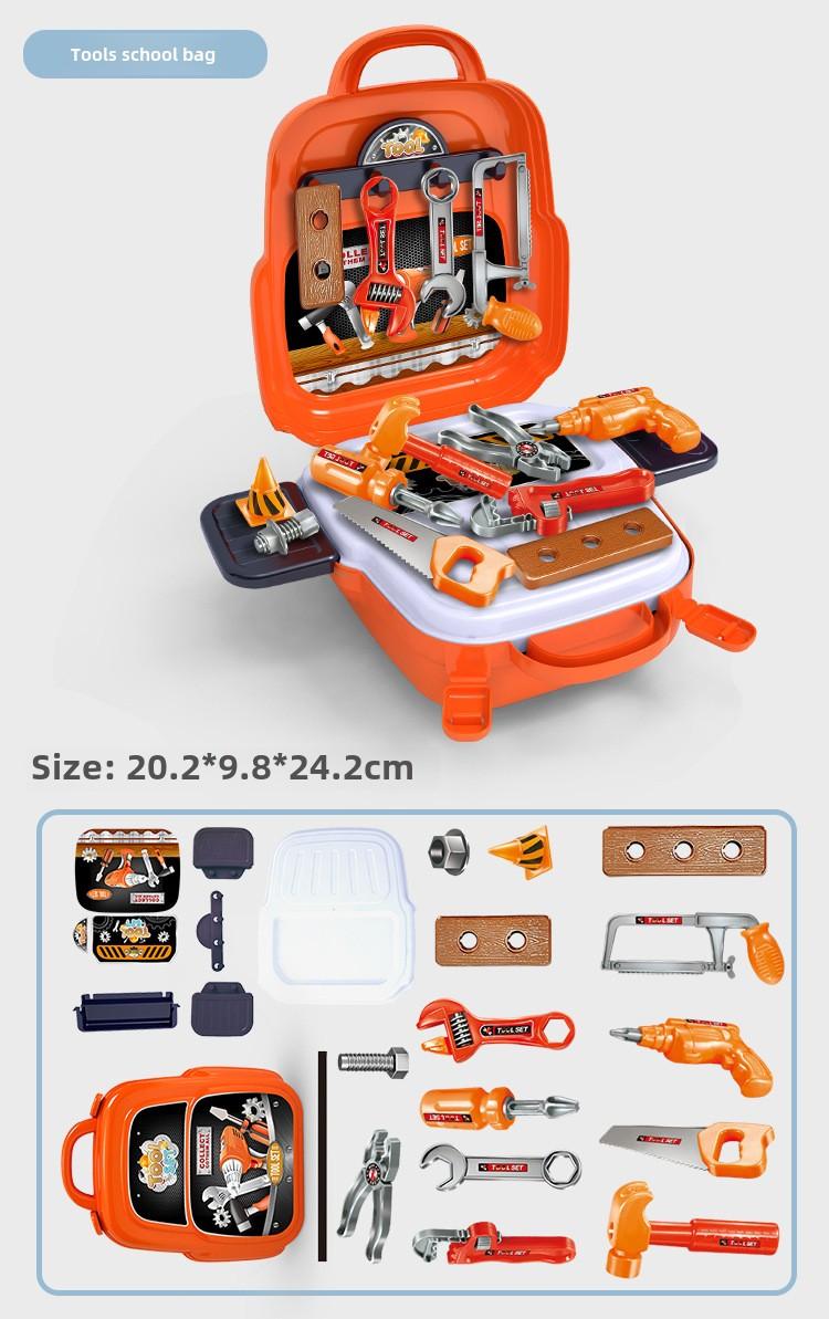 Kids 22PCS Tool Set -Construction Toy with Toolbox &Electronic Drill, Pretend Play forToddlers Aged 3-7, Birthday Giftfor Boys and Girls 4-6 Years Old Christmas gifts, Halloween gifts