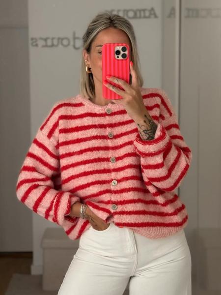 Women's Vintage Striped Cardigan, Casual Daily Wear, Perfect for Dates & Shopping, Ideal for Spring/autumn/winter Seasons Women's Vintage Striped Cardigan, Casual Daily Wear, Perfect for Dates & Shopping, Ideal for Spring/autumn/winter Seasons