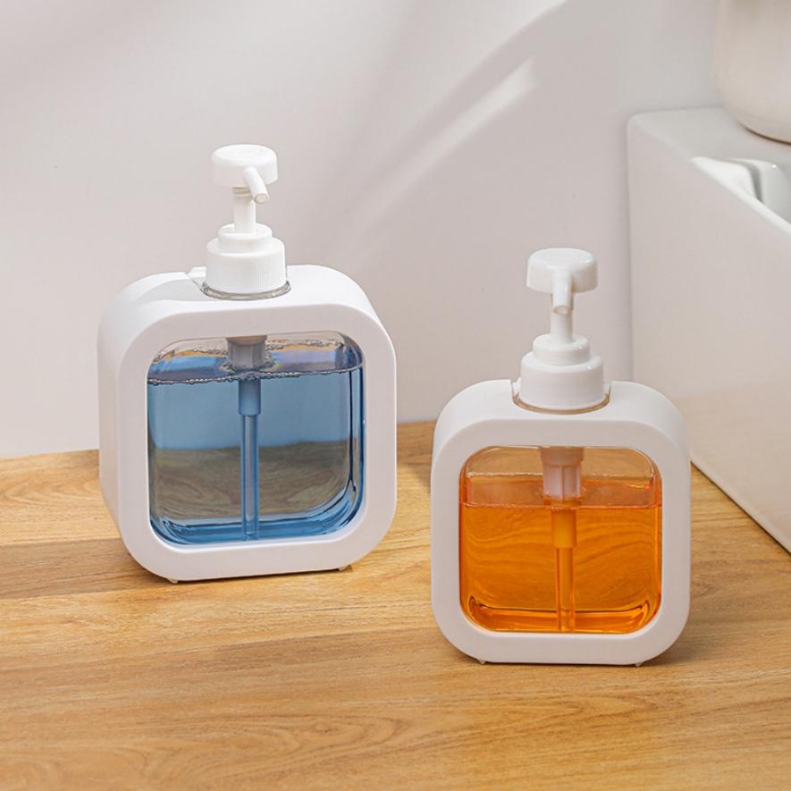 Travel Dispenser Bottle Press-Down Large Capacity Transparent Visible Hand Soap Empty Bottle Portable Lotion Shower Gel Bottle