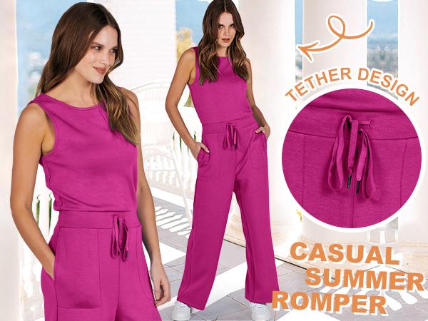 ANRABESS Jumpsuits for Women 2025 Casual Summer Outdoor Dressy Romper Sleeveless Wide Leg Long Pants Outfits Jumper Fashion Outdoor Overalls