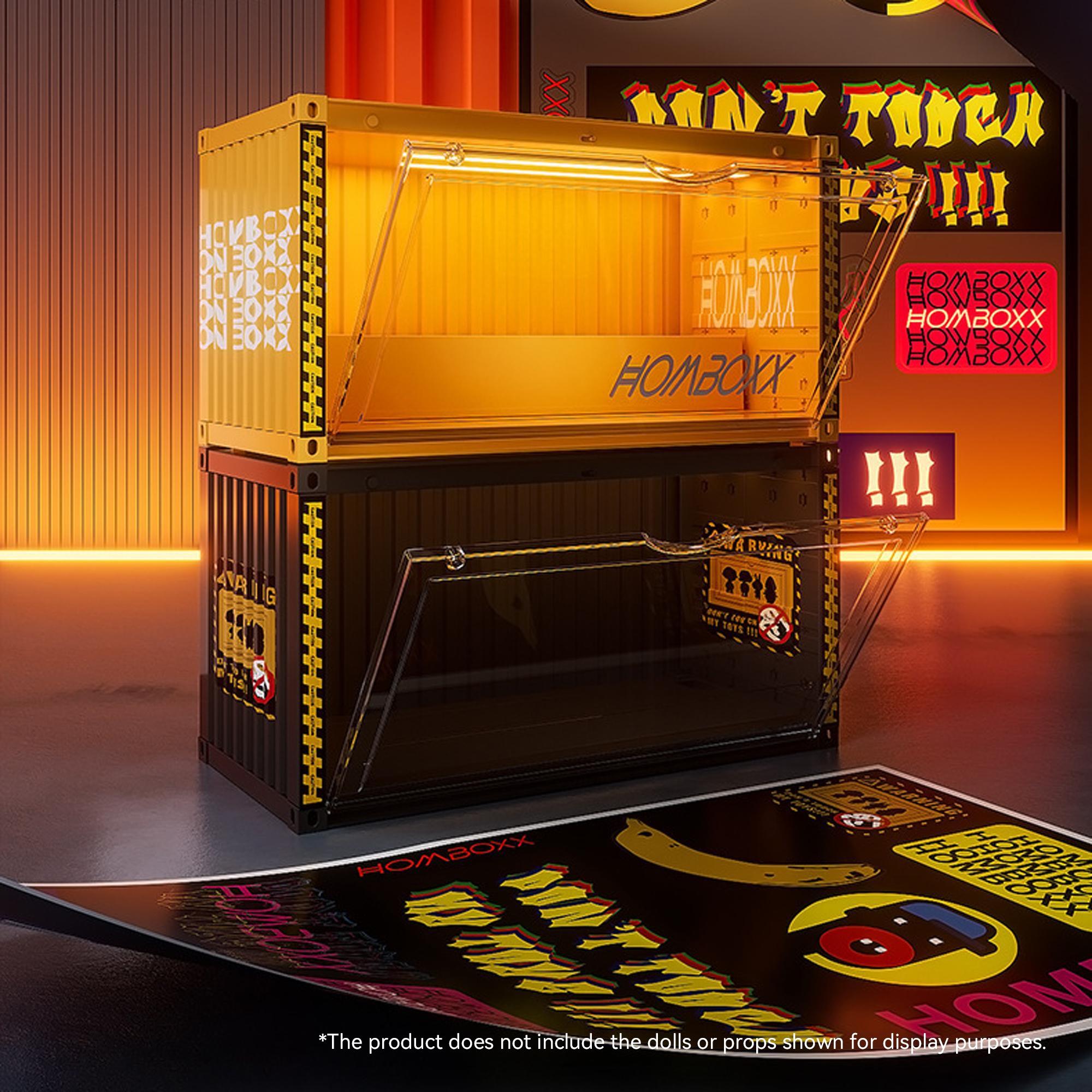 Handmade Doll Storage Display Box, Small Stackable Combination, Container Style, Step Module, Suitable for Plush Hanging Figures