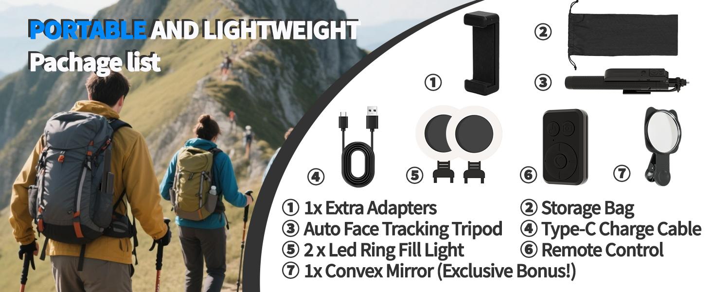 DreamPigeon VloggerPro Auto Face Tracking Selfie Stick Tripod with Fill Light, 360 Rotation & Gesture Control, 70.9" Extendable for iPhone TikTok Vlog Live Stream Video Recording