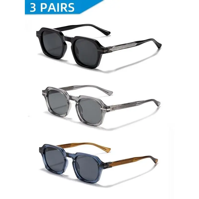 Unisex Round Frame Sunglasses with UV400 Protection, Casual Style PC & CP Lenses for Beach, Driving, Photography Props