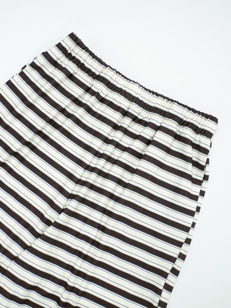 Women's Fashion Comfortable Slim Fit Striped Long Sleeve Top and Loose Pants Set, Casual Two-Piece for Daily Wear,Women's Fashion Comfortable Slim Fit Striped Long Sleeve Top and Loose Pants Set, Casual Two-Piece for Daily Wear,Airport Outfit