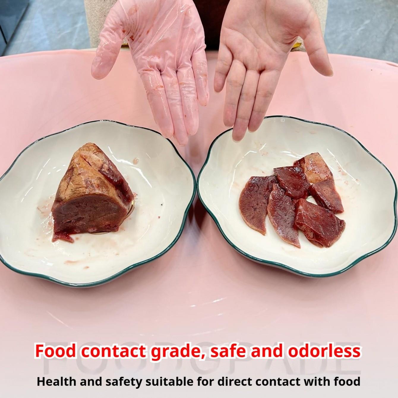 Disposable Nitrile Gloves, 12 Inch Nitrile Gloves Food Grade Kitchen Cleaning Household Dishwashing Durable Rubber