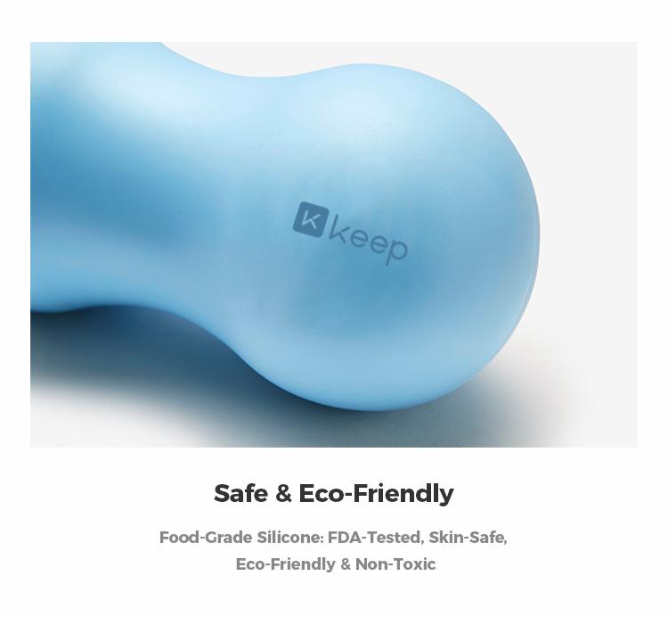 KEEP Peanut Massage Ball, Double Lacrosse Ball Massage Ball Therapy, Trigger Point Deep Tissue Exercise, Back Muscle Foam Roller for Myofascial Release, Body Care gym accessories