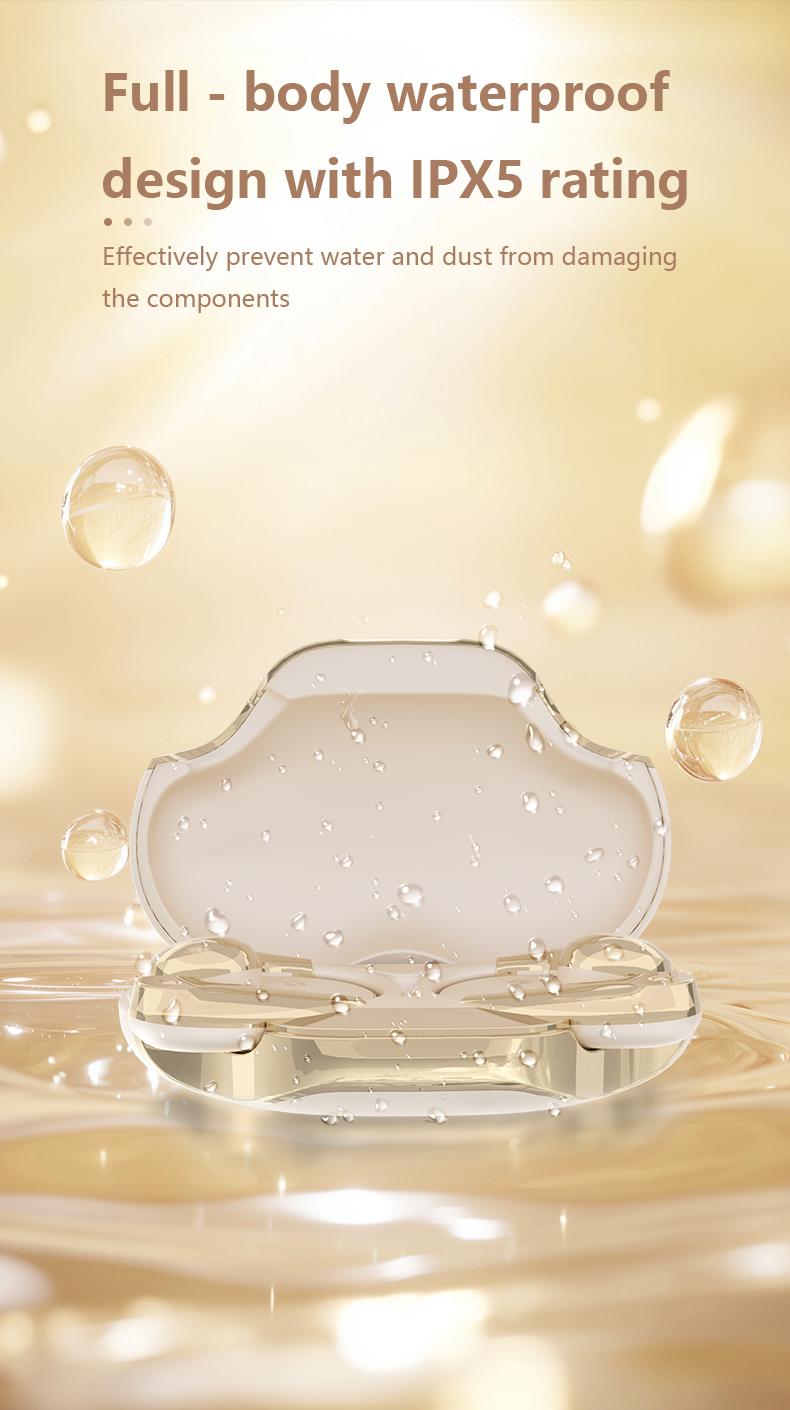 HYUNDAI YX49 Fashionable Open-Wear Stereo Earphones with Handbag-Style Light Luxury Design, Comfortable Fit, 2025 New Bluetooth 6.0 for Faster, More Stable Connection & Lower Power Use, HiFi Sound, Sport & Travel Ready, Perfect Gift for Girlfriend