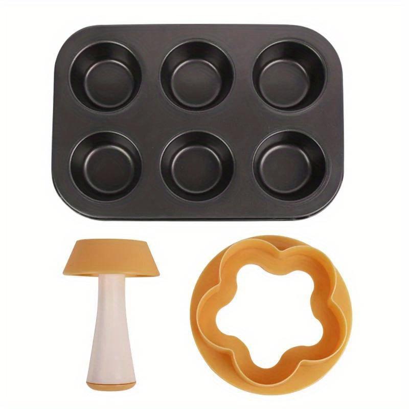 1pc Diy baking tools Pastry Dough Tamper Kit kitchen flower round cookie cutter set cupcake muffin tart shell mold baking