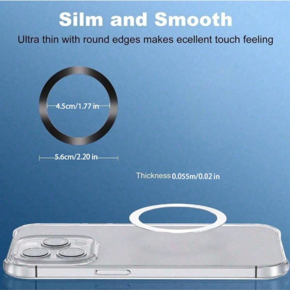 Strong Magnetic Ring, Smartphone Ring – Compatible with MagSticker Magnetic Rings – Magnetic Ring Stand for MagMagnetic Wireless Charger Case, Phone Holders Apple 17/16/15/14 Pro Max, Samsung Galaxy, and Android Devices, Mobile Accessory