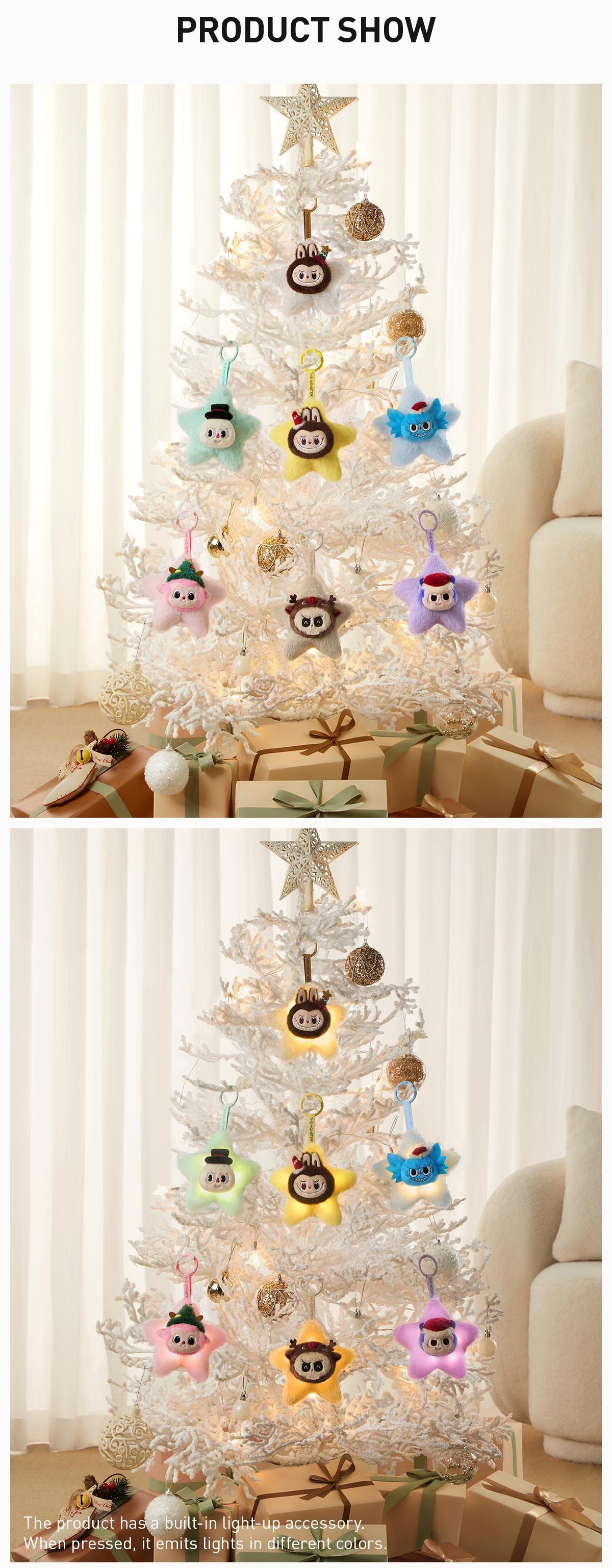 POP MART THE MONSTERS Classic Series-Sparkly Plush Pendant Blind Box, Mystery Box POP MART THE MONSTERS Classic Series-Sparkly Plush Pendant Blind Box, Mystery Box