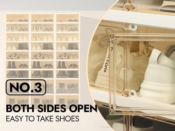 9 tier Ultimate Foldable Shoe Organizer – Fits 18 Pairs Space-Saving Stackable Cabinet Rack Clear Door Plastics Stackable 9 tier Ultimate Foldable Shoe Organizer – Fits 18 Pairs Space-Saving Stackable Cabinet Rack Clear Door Plastics Stackable