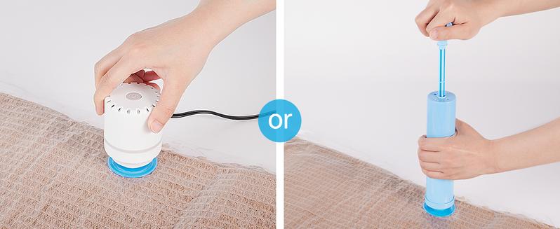 Vacuum Storage Bags-AKLL7S, 12 Combo Space Saver Bags (3 Jumbo, 3 Large, 3 Medium, 3 Small) with Electric Air Pump and Hand Pump, Vacuum Seal Bags for Clothing, Comforters, Blankets, Travel