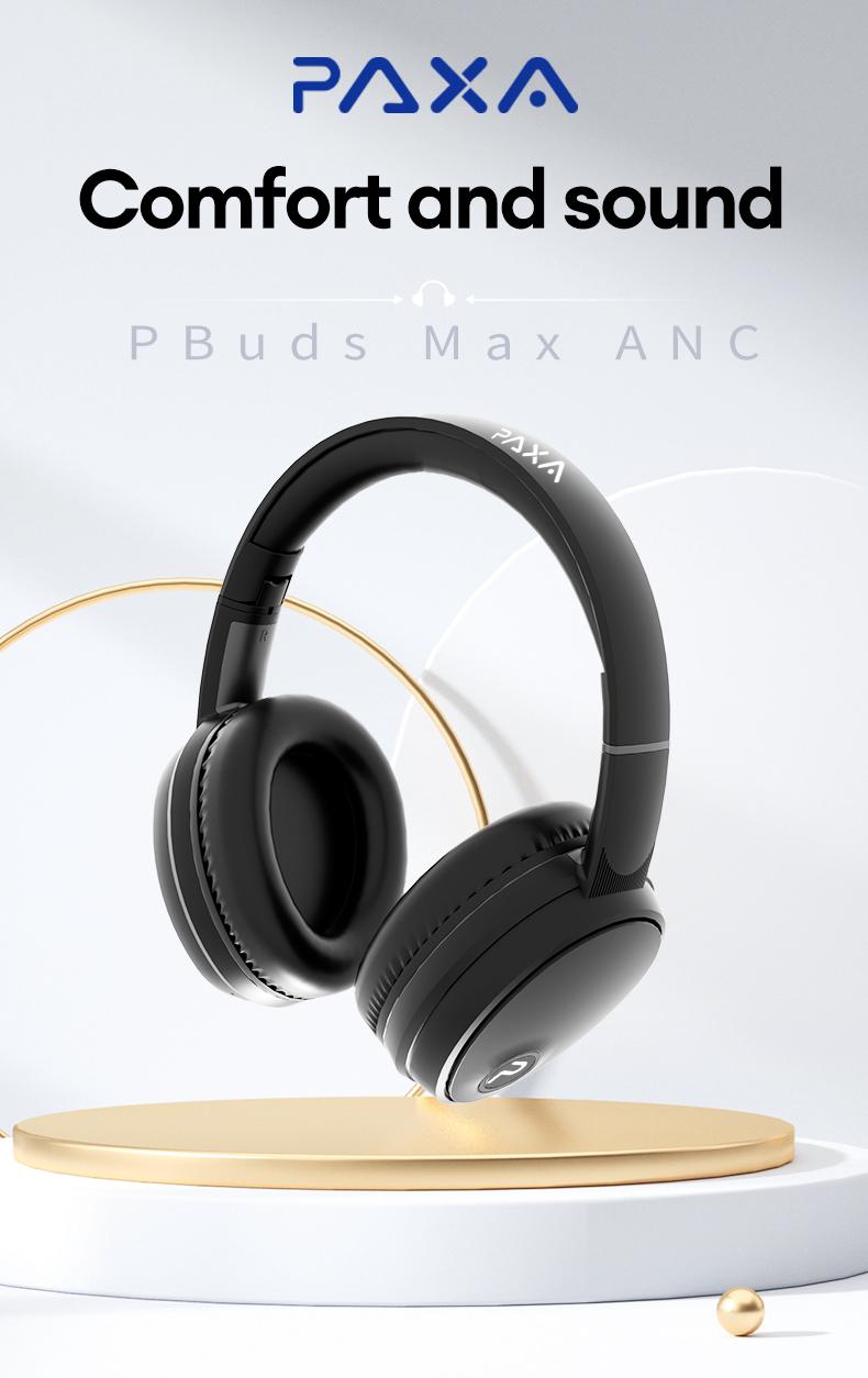 PAXA-PBuds Max ACN Headset  Headphones，Hollow Earphone Design,Outstanding Acoustic Performance Balance Technology,  Low-Latency Sound Image Synchronization, Bluetooth 5.4 Stable Version, 30-Hour Battery Life, Suitable For Work Or Outdoor Activities.