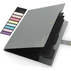 Expanding File Folder,5 Pocket Folders for Documents,Portable Paper Organizer for School Office Supplies,A4 Size