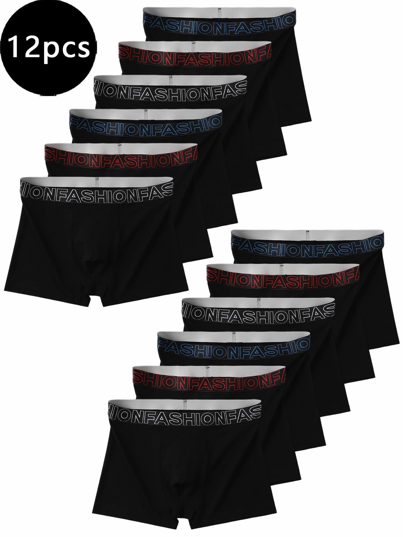 Trendy men's boxer briefs, quick-drying and sweat-wicking boxers, stylish waistband, suitable for both daily wear and sports