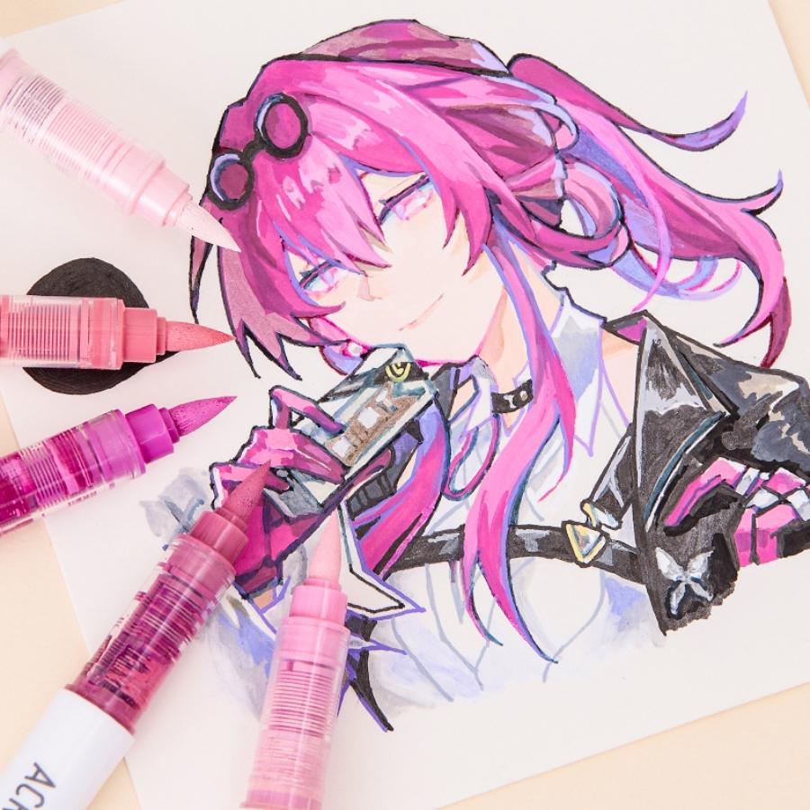 Acrylic Marker Pen (1 Set), Acrylic Paint Marker Pen, Diy Graffiti Painting Pen for Stone, Glass, Ceramic, Metallic, Art Supplies for Students