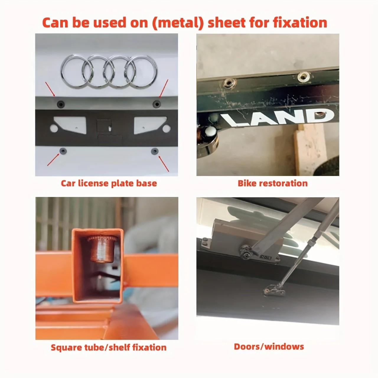 High-Quality Simple Manual Rivet NutTool, Hand Tightening Nut Head Accessory, Licensed Professional Simple Hand Rivet Nut Gun, Sturdy & Labor-Saving Manual Riveting Tool SpeciallyDesigned for Thin Iron Sheet.