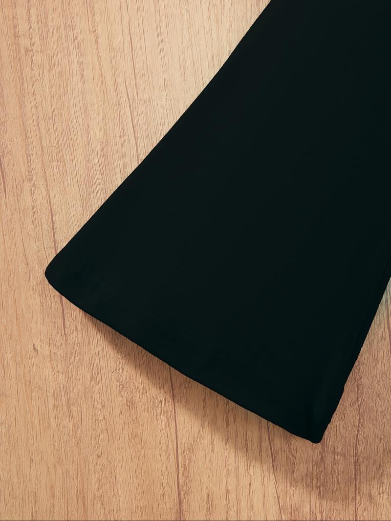 Halloween Christmas Kp Cool Girl Pattern Print 2-Piece Set, Power Girl Outfit, Girls' Casual Sportswear, Comfortable Elastic Waist Pants, Spring Fall Winter