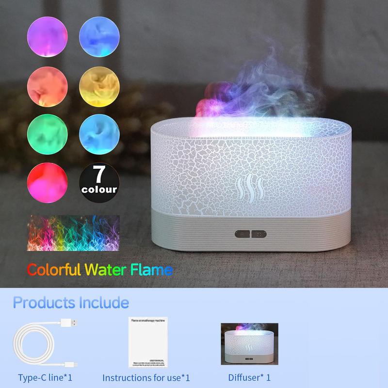 Portable Colorful Night Light Humidifier, USB Powered Mist Maker with Anti-dry Function, Desktop Small Aroma Diffuser Air Humidifier For Bedroom Home Office